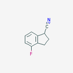 Structure of 4-Fluoro-2,3-dihydro-1H-indene-1-carbonitrile