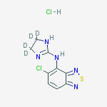 Structure of TIZANIDINE-D4 HYDROCHLORIDE