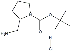 Structure of (+/-)-2-(AMINOMETHYL)-1-N-BOC-PYRROLIDINE-HCl