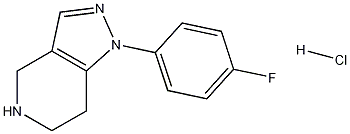 1-(4-氟苯基)-4,5,6,7-四氢-1-苯基-1H-吡唑并[4,3-C]吡啶盐酸盐结构式