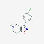 Structure of 3-(4-chlorophenyl)-4,5,6,7-tetrahydro-[1,2]oxazolo[4,5-c]pyridine
