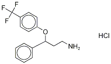 Structure of NORFLUOXETINE-D5 HYDROCHLORIDE,