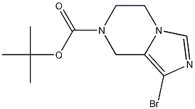 Structure of TERT-BUTYL 1-BROMO-5,6-DIHYDROIMIDAZO[1,5-A]PYRAZINE-7(8H)-CARBOXYLATE