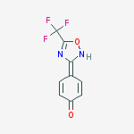 Structure of 4-[5-(Trifluoromethyl)-1,2,4-oxadiazol-3-yl]phenol
