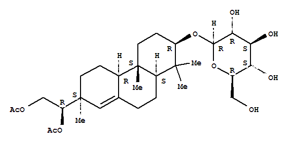 15,16-Di-O-acetyldarutoside结构式