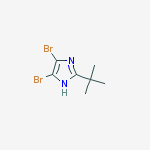 Structure of 4,5-dibromo-2-tert-butyl-1H-imidazole