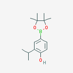 2-propan-2-yl-4-(4,4,5,5-tetramethyl-1,3,2-dioxaborolan-2-yl)phenol结构式