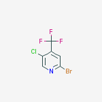 2-BROMO-5-CHLORO-4-TRIFLUOROMETHYL-PYRIDINE结构式