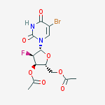 Uridine, 5-bromo-2'-deoxy-2'-fluoro-, 3',5'-diacetate结构式