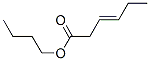3-Hexenoic acid, butyl ester, (E)-结构式