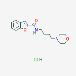 Structure of N-[4-(4-morpholinyl)butyl]-1-benzofuran-2-carboxamide Hydrochlori De (1:1)