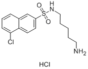 N-(5-AMINOPENTYL)-5-CHLORO-1-NAPHTHALENE-SULFONAMIDE HYDROCHLORIDE结构式