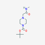 N-Methyl (4-BOC-piperazino)acetamide结构式