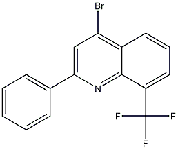 Structure of 4-Bromo-2-phenyl-8-trifluoromethylquinoline