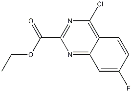 Ethyl 4-chloro-7-fluoroquinazoline-2-carboxylate结构式