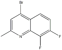 Chemical structure of 4-Bromo-7,8-difluoro-2-methylquinoline