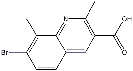 Structure of 7-Bromo-2,8-dimethylquinoline-3-carboxylic acid
