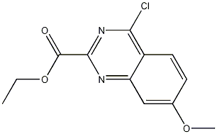 Ethyl 4-chloro-7-methoxyquinazoline-2-carboxylate结构式