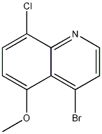 4-Bromo-8-chloro-5-methoxyquinoline结构式