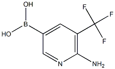 Structure of (6-AMino-5-(trifluoroMethyl)pyridin-3-yl)boronic acid