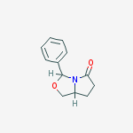 Structure of (3s,7ar)-3-phenyltetrahydro-5h-pyrrolo[1,2-c][1,3]oxazol-5-one