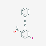 Structure of 4-fluoro-2-(phenylethynyl)benzaldehyde