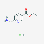 ethyl 6-(aminomethyl)nicotinate HCL结构式