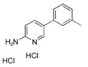 5-间甲苯吡啶-2-胺双盐酸盐结构式