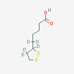 Structure of rac α-Lipoic Acid-d5