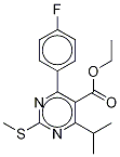 Structure of [4-(4-FLUOROPHENYL)-6-(1-METHYLETHYL)-2-(METHYLSULFINYL)-5-PYRIMIDINYL]-ETHYL ESTER-D6