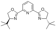 2,6-二[(4S)-4-叔丁基-2-恶唑啉基]吡啶结构式