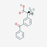 Structure of rac-Ketoprofen-13C-D3
