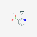 Structure of 2-cyclopropylpyridin-4-ylboronic acid