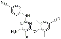 Structure of Etravirine-13C3