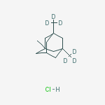 Structure of MEMANTINE-D6 HCL