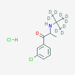 Structure of BUPROPION-D9 HYDROCHLORIDE
