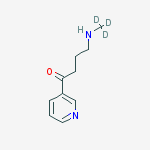 Structure of 4-(METHYL-D3-AMINO)-1-(3-PYRIDYL)-1-BUTANONE DIHYDROCHLORIDE