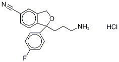 Structure of racDidemethyl Citalopram-d6 Hydrochloride