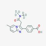 Zolpidem-d6 Phenyl-4-carboxylic Acid结构式