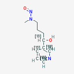 Structure of 4-(METHYLNITROSAMINO)-1-(3-PYRIDYL)-1-BUTANOL-1,2',3',4',5',6'-13C6