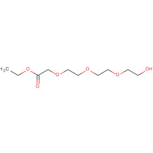 Structure of Acetic acid, [2-[2-(2-hydroxyethoxy)ethoxy]ethoxy]-, ethyl ester