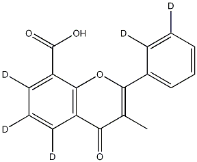 Structure of 3-METHYLFLAVONE-8-CARBOXYLIC ACID-D5