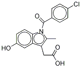 2-[1-(4-chloro-2,3,5,6-tetradeuteriobenzoyl)-5-hydroxy-2-methylindol-3-yl]acetic Acid结构式