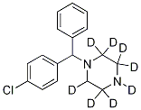 Structure of 1-[(4-chlorophenyl)-phenylmethyl]-2,2,3,3,5,5,6,6-octadeuteriopiperazine