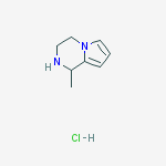 1-METHYL-1,2,3,4-TETRAHYDRO-PYRROLO[1,2-A]PYRAZINE HYDROCHLORIDE结构式