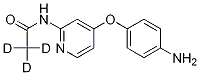 Structure of [4-(4-Aminophenoxy)(2-pyridyl)]-N-(methyl-d3)carboxamide