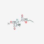 Structure of MONO-ETHYL MALONATE-1,2,3-13C3