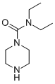 Structure of PIPERAZINE-1-CARBOXYLIC ACID DIETHYLAMIDE