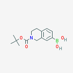 Structure of [2-[(2-methylpropan-2-yl)oxycarbonyl]-3,4-dihydro-1H-isoquinolin-7-yl]boronic acid