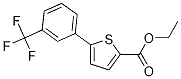 Structure of 2-Thiophenecarboxylic acid, 5-[3-(trifluoromethyl)phenyl]-, ethyl ester